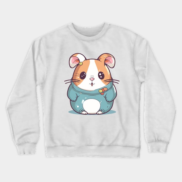 Cute Kawaii Hamster Crewneck Sweatshirt by Kawaii Cuties